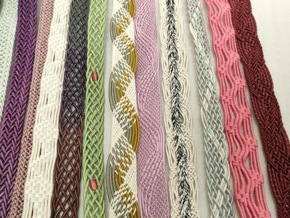 平和屋着物＊夏物　和装小物　帯締め20本セット　レース織　金糸　逸品　DABH2079zzz