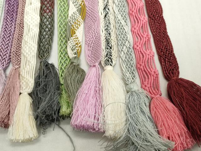 平和屋着物＊夏物　和装小物　帯締め20本セット　レース織　金糸　逸品　DABH2079zzz