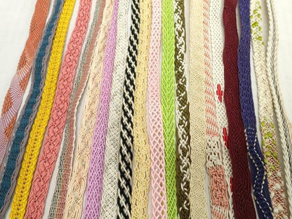 平和屋着物＊夏物　和装小物　帯締め20本セット　レース織　金糸　逸品　DABH2081zzz