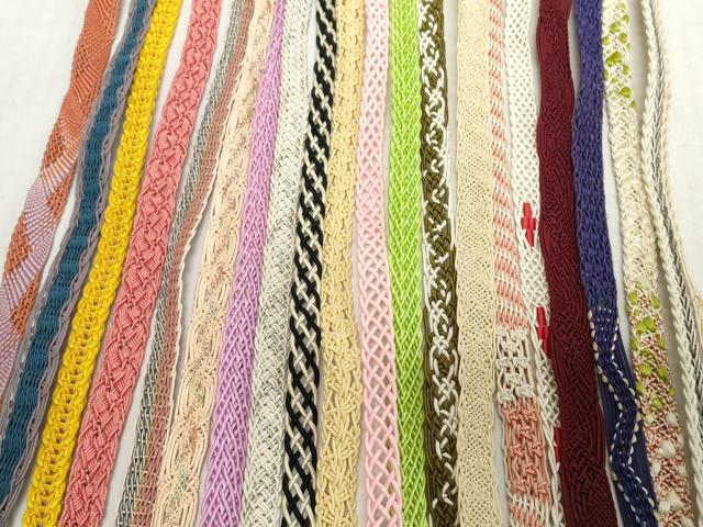 平和屋着物＊夏物　和装小物　帯締め20本セット　レース織　金糸　逸品　DABH2081zzz