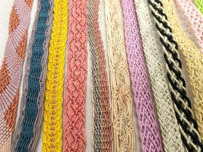平和屋着物＊夏物　和装小物　帯締め20本セット　レース織　金糸　逸品　DABH2081zzz