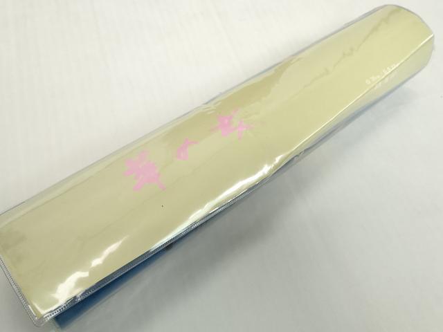 平和屋着物＊夏物　浴衣　反物　着尺　杜若に蝶　綿　未使用　DABH2096zzz
