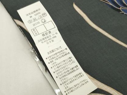 平和屋着物＊夏物　浴衣　反物　着尺　手芸染　乱菊　金彩　藤田寛作　綿　未使用　DABH2100zzz