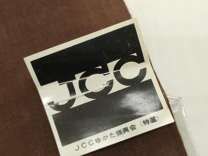 平和屋着物＊夏物　浴衣　反物　着尺　手芸染　草花文　牡丹　金彩　コーマ糸使用　綿　逸品　未使用　DABH2107zzz