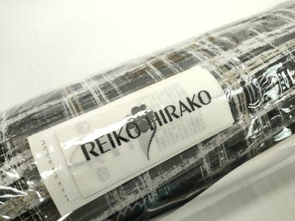 平和屋着物＊夏物　浴衣　反物　着尺　REIKO HIRAKO　格子花文　綿　未使用　DABH2115zzz