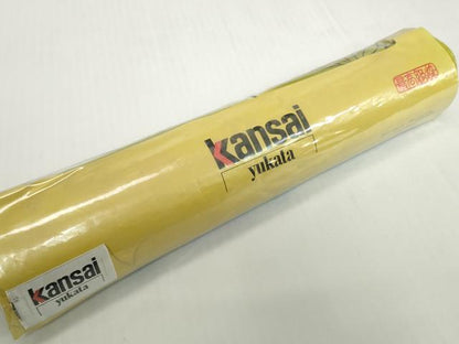 平和屋着物＊夏物 世界的ファッションデザイナー　山本寛斎　kansaiブランド 浴衣 反物 着尺 牡丹 綿 逸品 未使用 DABH2121zzz