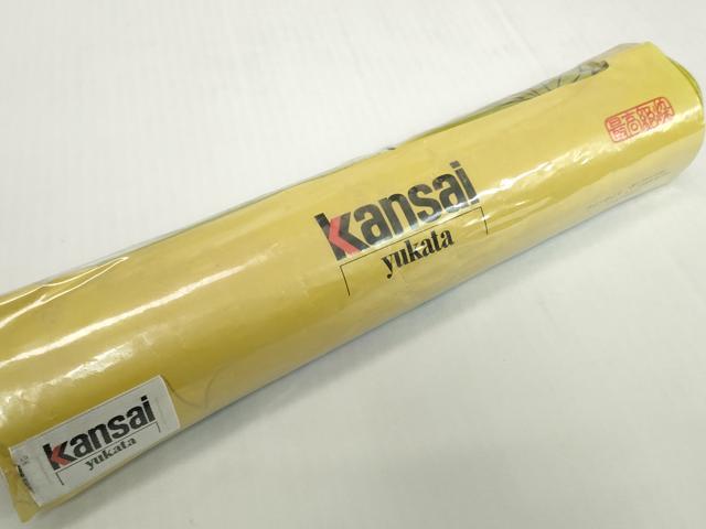 平和屋着物＊夏物 世界的ファッションデザイナー　山本寛斎　kansaiブランド 浴衣 反物 着尺 牡丹 綿 逸品 未使用 DABH2121zzz
