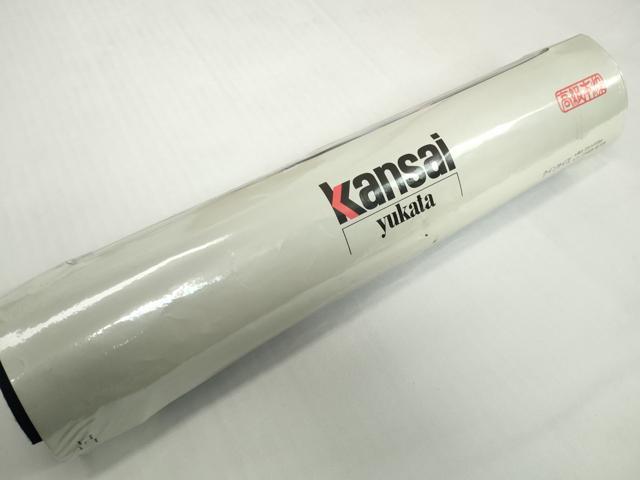 平和屋着物＊夏物 世界的ファッションデザイナー　山本寛斎　kansaiブランド 浴衣 反物 着尺 草花文 紺地 綿 逸品 未使用 DABH2123zzz