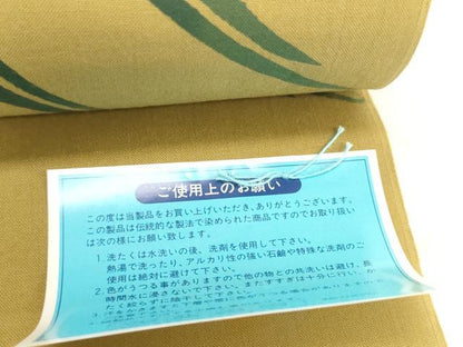 平和屋着物＊夏物 世界的ファッションデザイナー　山本寛斎　kansaiブランド 浴衣 反物 着尺 草花文 綿 逸品 未使用 DABH2125zzz