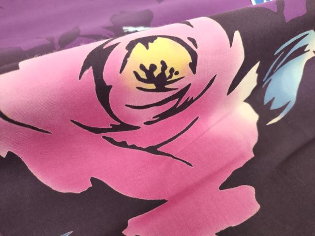 平和屋着物＊夏物 世界的ファッションデザイナー　山本寛斎　kansaiブランド 浴衣 反物 着尺 草花文 綿 逸品 未使用 DABH2129zzz