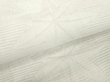 平和屋着物＊夏物　長襦袢　反物　着尺　霞楓紋紗　生成り色　麻　逸品　未使用　DABH2137zzz