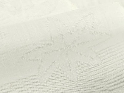 平和屋着物＊夏物　長襦袢　反物　着尺　霞楓紋紗　生成り色　麻　逸品　未使用　DABH2137zzz