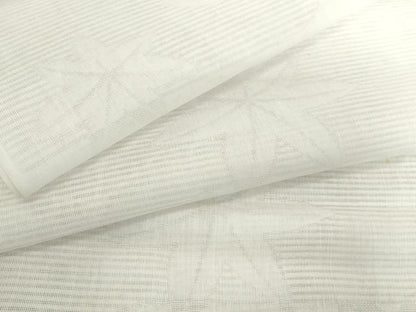 平和屋着物＊夏物　長襦袢　反物　着尺　霞楓紋紗　生成り色　麻　逸品　未使用　DABH2137zzz