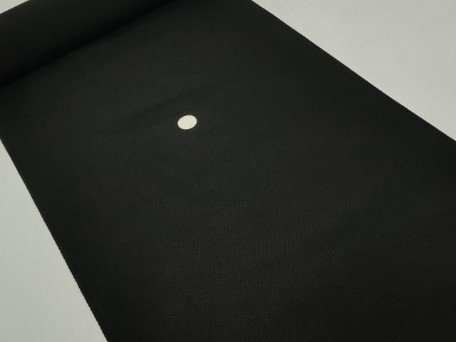 平和屋着物＊夏物　黒紋付　黒反物　着尺　絽　五泉　本泥染黒　逸品　未使用　DABH2142zzz