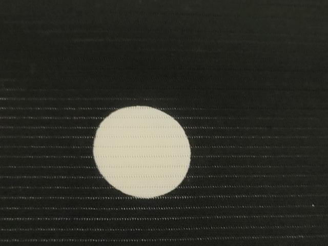 平和屋着物＊夏物　黒紋付　黒反物　着尺　絽　五泉　本泥染黒　逸品　未使用　DABH2142zzz