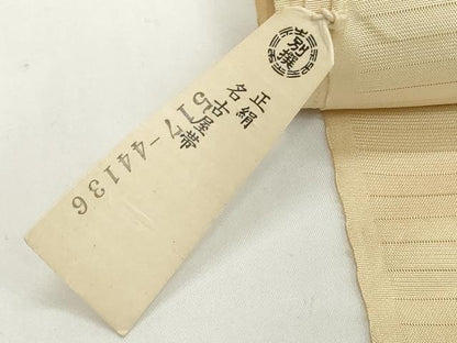 平和屋着物＊夏物　染色作家　桐山紫香　手描き　絽塩瀬　名古屋帯　帯反物　紫陽花　アジサイ　逸品　未使用　DABH2152zzz