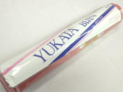 平和屋着物＊夏物　浴衣　反物　着尺　流水撫子文　綿　未使用　DABH2221zzz