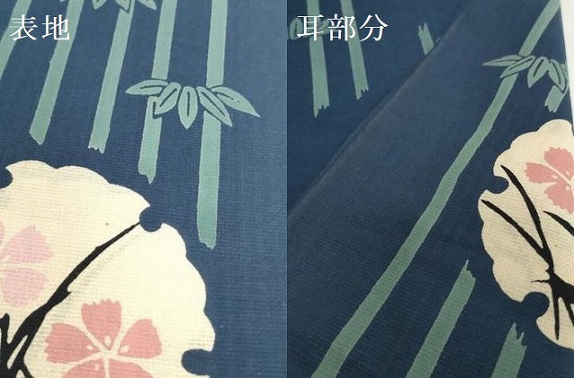 平和屋着物＊夏物　浴衣　反物　着尺　注染　雪輪花文　綿　未使用　DABH2225zzz