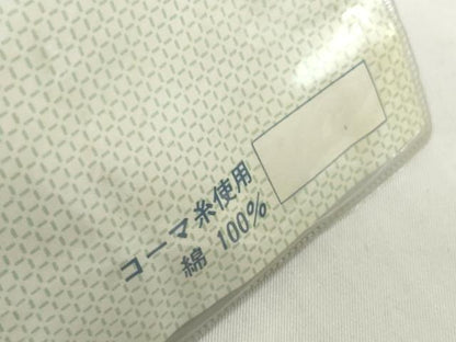 平和屋着物＊夏物　浴衣　反物　着尺　綿絽　笹竹文　コーマ糸使用　綿　逸品　未使用　DABH2229zzz