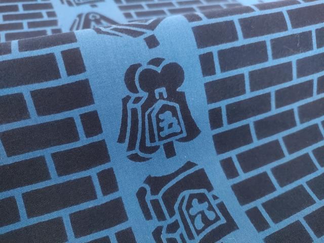 平和屋着物＊夏物　男性　浴衣　反物　着尺　レンガ柄　纏間道　綿　逸品　未使用　DABH2260zzz