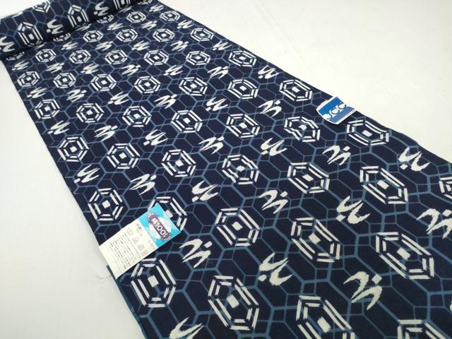 平和屋着物＊夏物　男性　浴衣　反物　着尺　トゥイグワー　亀甲　綿　逸品　未使用　DABH2262zzz