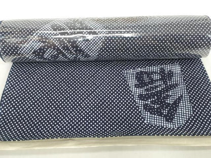 平和屋着物＊夏物　男性　浴衣　反物　着尺　将棋　綿　逸品　未使用　DABH2263zzz