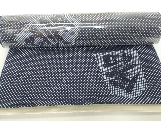 平和屋着物＊夏物　男性　浴衣　反物　着尺　将棋　綿　逸品　未使用　DABH2263zzz