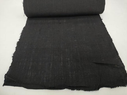 平和屋着物＊夏物　男性　紬　反物　着尺　黒紅色　逸品　未使用　DABH2298zzz