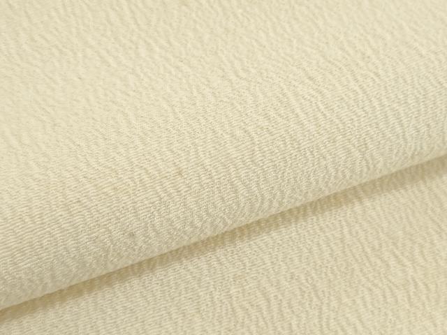 平和屋着物▼上代紬　浜紬　白生地　反物　着尺　生成り色　逸品　未使用　DABH2318zzz