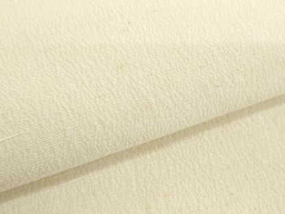 平和屋着物▼古代紬　浜紬　白生地　反物　着尺　生成り色　逸品　未使用　DABH2319zzz