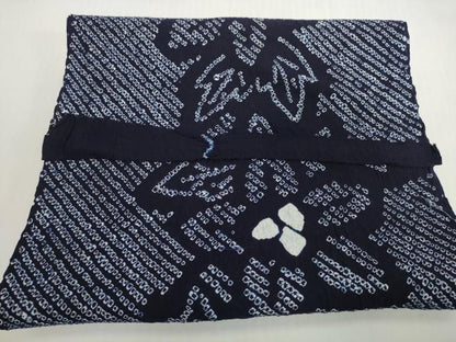 平和屋着物＊夏物　有松鳴海絞り　浴衣　反物　着尺　花繋ぎ　綿　逸品　未使用　DABH2347zzz