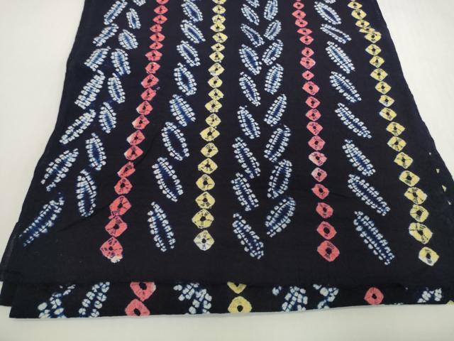 平和屋着物＊夏物　有松鳴海絞り　浴衣　反物　着尺　草葉間道　綿　逸品　未使用　DABH2348zzz