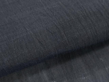 平和屋着物＊夏物　小千谷ちぢみ　反物　着尺　青褐色　証紙付き　麻　逸品　未使用　DABH2375zzz