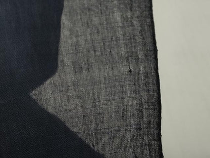 平和屋着物＊夏物　小千谷ちぢみ　反物　着尺　青褐色　証紙付き　麻　逸品　未使用　DABH2375zzz