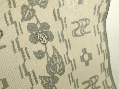 平和屋着物＊夏物　松煙染の第一人者　川島草苑　絹芭蕉布　反物　着尺　花間道　証紙付き　逸品　未使用　DABH2388zzz