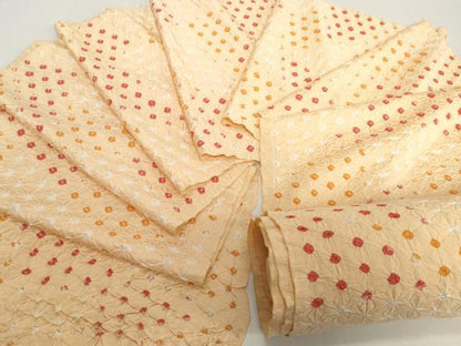 平和屋着物▼羽織・コート　反物　羽尺　湯のし前　総絞り　逸品　未使用　DABH2415zzz