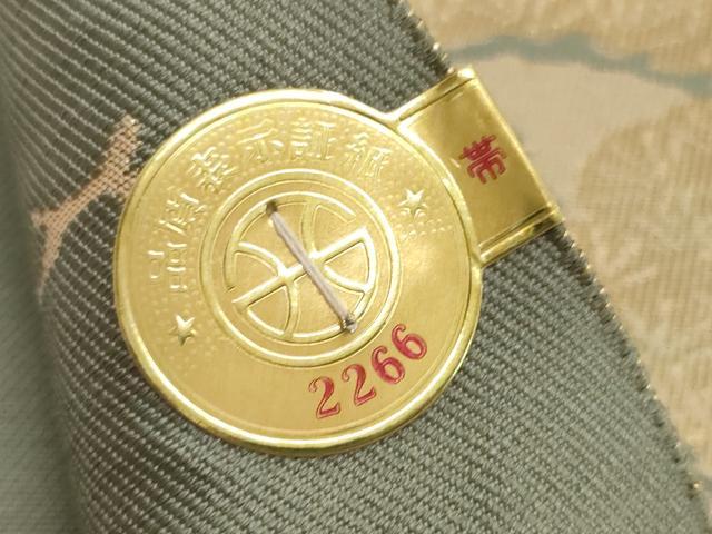 平和屋着物▼西陣　名古屋帯　帯反物　京洛百景　金閣寺　証紙付き　逸品　未使用　DABH2420zzz