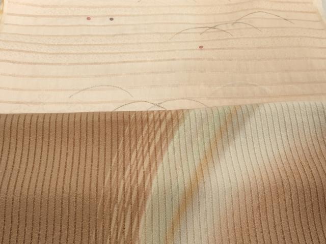 平和屋着物＊夏物　螺鈿作家　甲斐泰造　和装小物　帯揚げ10枚セット　絽 縦絽 絽縮緬　桔梗地紋 芝 蓮　金銀彩　逸品　DABH2425zzz