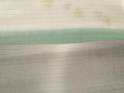 平和屋着物＊夏物　螺鈿作家　甲斐泰造　和装小物　帯揚げ10枚セット　絽 縦絽 絽縮緬　桔梗地紋 芝 蓮　金銀彩　逸品　DABH2425zzz