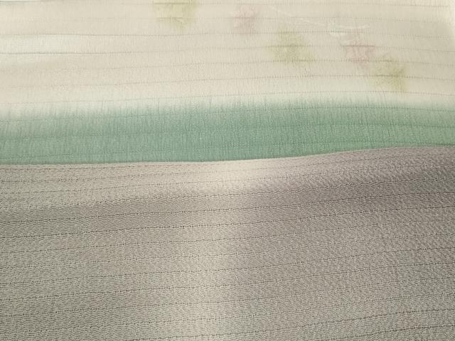 平和屋着物＊夏物　螺鈿作家　甲斐泰造　和装小物　帯揚げ10枚セット　絽 縦絽 絽縮緬　桔梗地紋 芝 蓮　金銀彩　逸品　DABH2425zzz