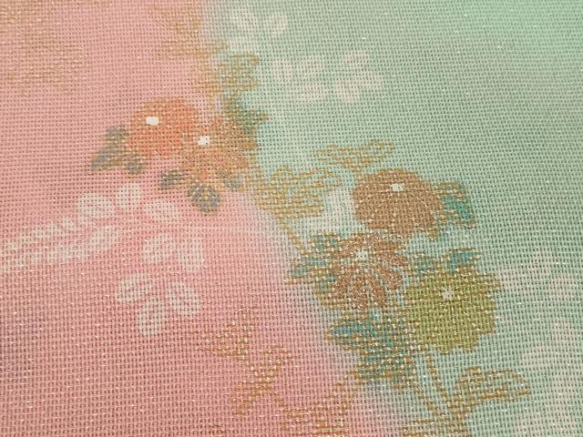 平和屋着物＊夏物　和装小物　帯揚げ10枚セット　絽 縦絽 紗　草花　流水撫子地紋 市松 蜻蛉 立波 霞 桔梗地紋　逸品　DABH2439zzz