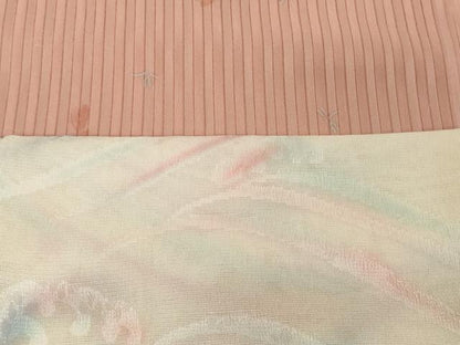 平和屋着物＊夏物　和装小物　帯揚げ10枚セット　絽 縦絽 紗　草花　流水撫子地紋 市松 蜻蛉 立波 霞 桔梗地紋　逸品　DABH2439zzz