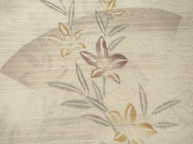 平和屋着物＊夏物　螺鈿作家　甲斐泰造　和装小物　帯揚げ10枚セット　絽 縦絽 紗　萩 蜻蛉 草花 花丸 流水 地紙桔梗　逸品　DABH2441zzz
