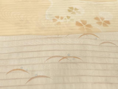 平和屋着物＊夏物　和装小物　帯揚げ10枚セット　絽 縦絽 絽縮緬　絞り　露芝 芒 流水撫子 雪輪重ね地紋 籬桔梗　金彩　逸品　DABH2442zzz