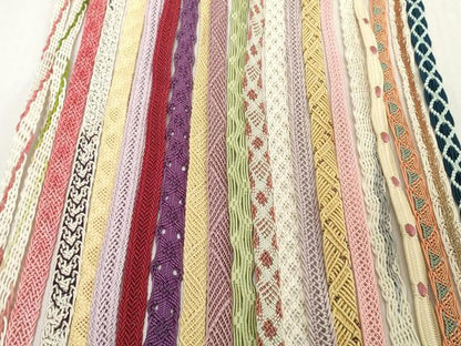 平和屋着物＊夏物　和装小物　帯締め20本セット　レース織　金糸　逸品　DABH2444zzz