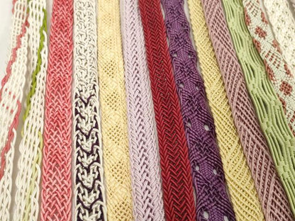 平和屋着物＊夏物　和装小物　帯締め20本セット　レース織　金糸　逸品　DABH2444zzz
