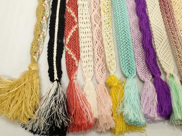 平和屋着物＊夏物　和装小物　帯締め20本セット　レース織　金糸　逸品　DABH2450zzz