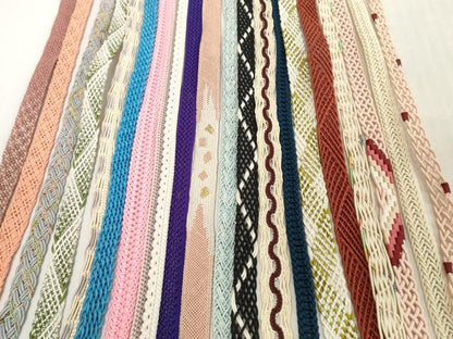 平和屋着物＊夏物　和装小物　帯締め20本セット　レース織　金糸　逸品　DABH2460zzz