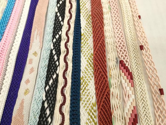 平和屋着物＊夏物　和装小物　帯締め20本セット　レース織　金糸　逸品　DABH2460zzz