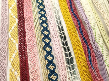 平和屋着物＊夏物　和装小物　帯締め20本セット　レース織　金糸　逸品　DABH2466zzz